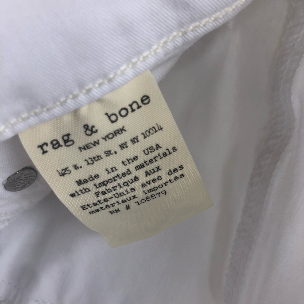 Rag and Bone white skinny jeans - Picture 6 of 9